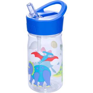Wildkin Kids 16 oz Genanvendelig vandflaske til drenge og piger har halmtop og b?rer h?ndtag Ideel st?rrelse til skolen eller rejser let at reng?