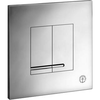 Gustavsberg Delos XS Skylleknap Dobbelt flush, blank krom