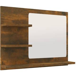 badeværelsesspejl 60x10,5x45 cm konstrueret træ sort