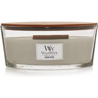 Woodwick ellipse duftende stearinlys varm uld 16oz. Op til 50 timers forbr?ndingstid Fall Candle med knitrende v?ge til glat br?nd soja voksblan