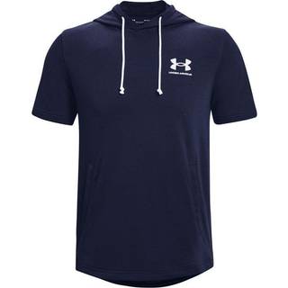 Under Armour Rival Terry Men's Short Sleeve Hoodie Midnight Navy / Onyx White XL