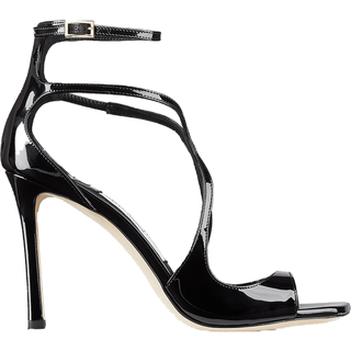 Jimmy Choo Azia 95 patent leather sandals - black - EU 40.5
