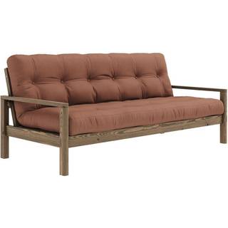 Knob Sovesofa Fra Karup Design i Massiv FSC Fyrretræ | Japandi - Carob Brown - 759 Clay Brown