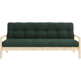 Knob Sovesofa Fra Karup Design i Massiv FSC Fyrretræ | Japandi - Klar lak - 512 Seaweed