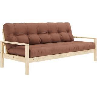 Knob Sovesofa Fra Karup Design i Massiv FSC Fyrretræ | Japandi - Klar lak - 759 Clay Brown