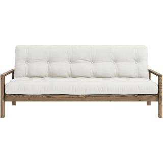 Knob Sovesofa Fra Karup Design i Massiv FSC Fyrretræ | Japandi - Carob Brown - 701 Natur