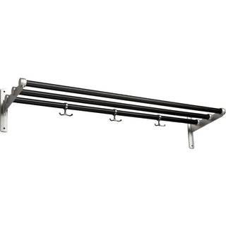 Essem Design Nostalgi Hat Rack/shoe Rack Aluminium Fittings Hattehylde Fremstillet Af Genanvendt Aluminium Fremstillet Af etræ Black Stained Oak - Hattehylder Genanvendt Aluminum Sortbejdset Eg - 013