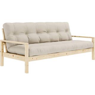 Knob Sovesofa Fra Karup Design i Massiv FSC Fyrretræ | Japandi - Klar lak - 747 Beige