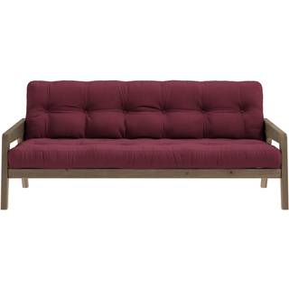 Grab Sovesofa Fra Karup Design i Massiv FSC Fyrretræ | Japandi - Carob Brown - 710 Bordeaux