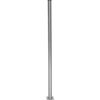 Home>it Bordben rundt i børstet stål 70 cm
