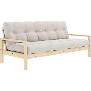 Knob Sovesofa Fra Karup Design i Massiv FSC Fyrretræ | Japandi - Klar lak - 510 Ivory