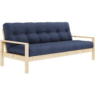 Knob Sovesofa Fra Karup Design i Massiv FSC Fyrretræ | Japandi - Klar lak - 737 Navy