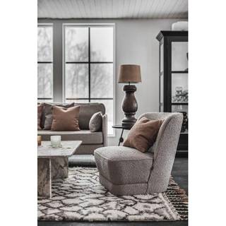 Jakobsdals Lounge Royal Boucle Lænestol Muldvarpefarvet - Lænestole Bouclé Mole - N812005-74