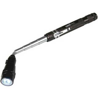 Unitec Basics LED teleskoplampe bøjelig, med magnet grå
