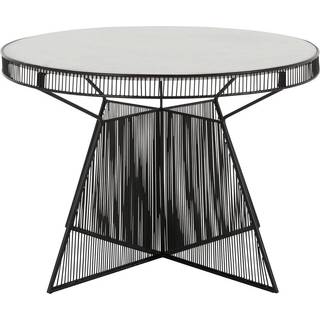 Sofabord 77 cm i sort marmorlook