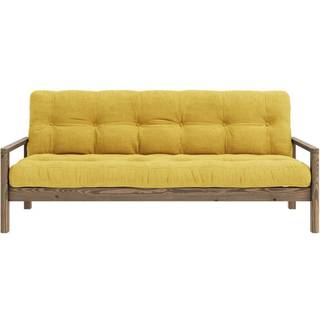 Knob Sovesofa Fra Karup Design i Massiv FSC Fyrretræ | Japandi - Carob Brown - 514 Honey