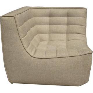 Ethnicraft - N701 Corner - Beige - Sofaer - Jacques Deneef - Beige - Træ/Tekstilmateriale/Skum