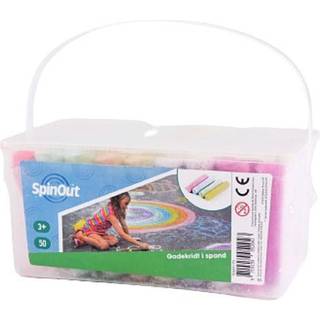 SpinOut gadekridt i spand 50 stk.