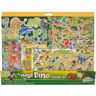 Mega Dino klistermærkesæt - 500 dinosaur-klistermærker