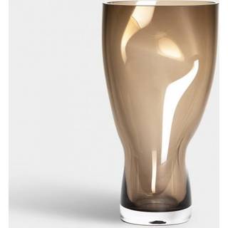 Squeeze vase 23 cm, smokey brown