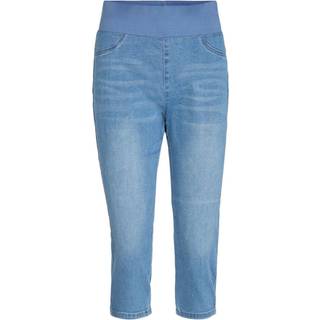Freequent Bukser - Shantal Capri Denim - Light Blue Denim