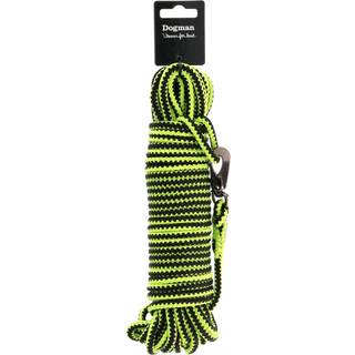 Dogman Iris flettet sporline med karabinhage Grøn 6,5mm 15m