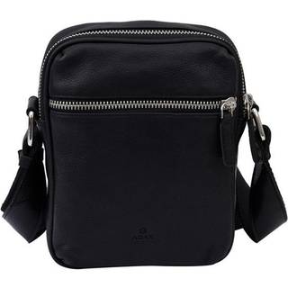 Adax Catania Alfie messenger skindtaske (BLACK)