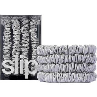 slip Tilbehør Hair Care Midi hårelastikker Silver 4 Stk. (58,00 kr / 1 stk.) - 4 Stk.