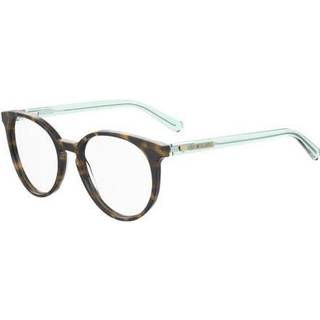 Moschino Kvinde MOL565/TN 086 Optiske stel Acetat Havana Rund