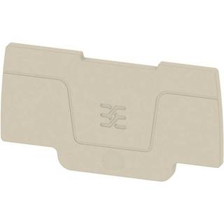 Snap In, Endeplade, Beige, 2P Weidmüller