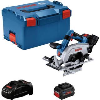 Bosch Professional GKS 18V-57-2 L Rundsav med 2 stk. batteri, lader og L-BOXX