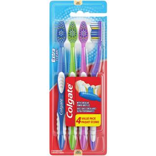 Colgate Extra Clean Full Head Tandbrste Bld - 4ct