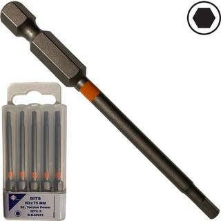 BATO 1/4" Bits industri 6kt. 6,0mm x75mm (48926)