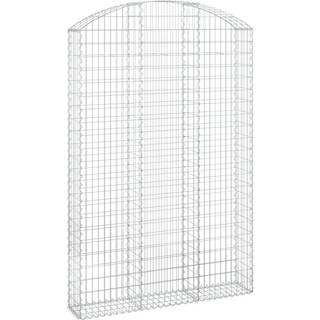 buet gabionkurv 150x30x220/240 cm galvaniseret jern