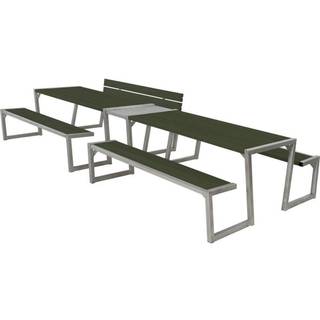 Plus Zigma Bord/Bænkesæt m/1 ryglæn - 392 cm - Grøn - 185706-11