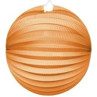 Kinesiske rund papirlanterner - Orange Ø25 cm