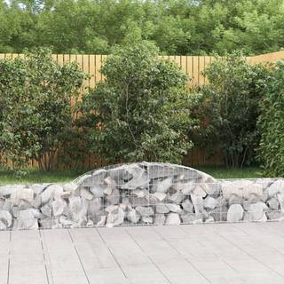 buede gabionkurve 5 stk. 300x30x40/60 cm galvaniseret jern