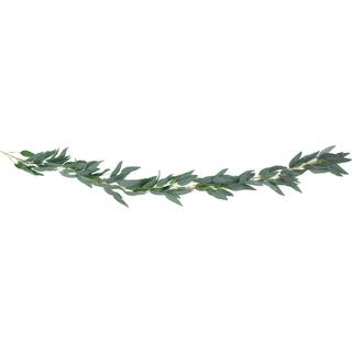 1 stk. Grøn pilblade guirlande – 2 meter med naturtro blade til festdekoration