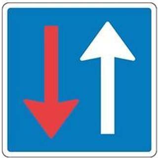 Vejskilt modkørende hold t b19