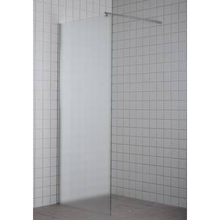 Milobad brusevæg, 90 x 190 cm, frostet glas