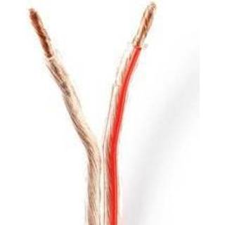 Nedis Højtaler Kabel | 2 x 4.00 mm² | CCA | 15.0 m | Runde | PVC | Gennemsigtig | Folie