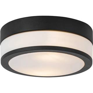 Moderne udendørs loftslampe sort 23 cm IP44 - Flavi