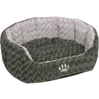 Komfort bed oval SEOLI - 86 x 70 x 24 cm - Grå