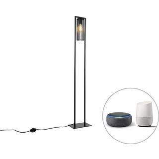 Smart moderne gulvlampe sort inkl. Wifi ST64 - Balenco Wazo