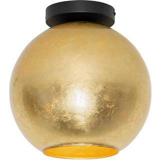Design loftslampe sort med guldglas - Bert