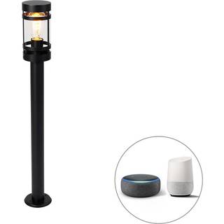 Smart udendørslampe sort 80 cm IP44 inkl. Wifi ST64 - Gleam