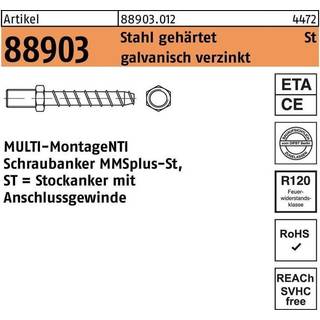 Heco Multi-Monti med gevindhoved FZB M10, 10x75, 25st
