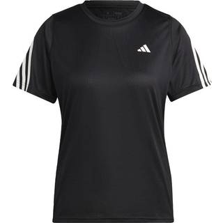 adidas Run Icons T-shirt Dame M - Åndbar, Reflekterende, 3-stripes, Sort
