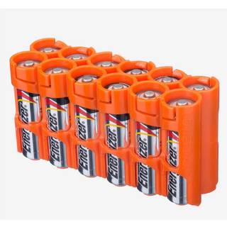 Powerpax 12 Pack Orange batteriholder AA