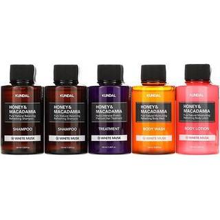 KUNDAL Honey & Macadamia White Musk rejsesæt til krop og hår